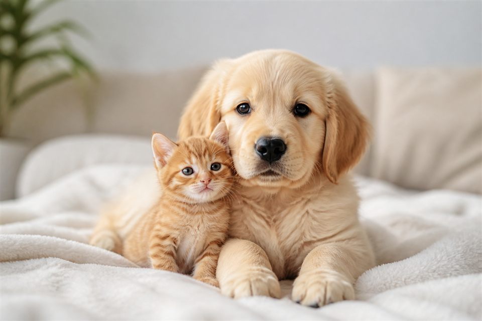 Puppy and kitten care